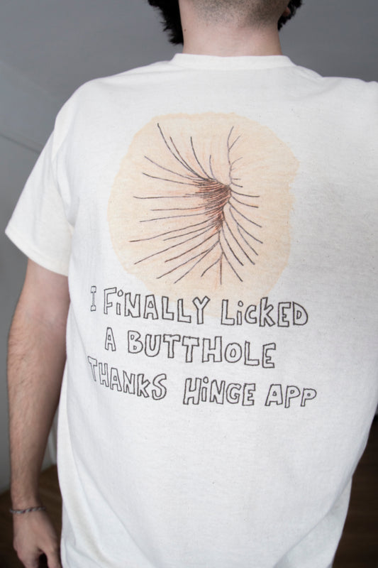 THANK YOU HINGE APP TEE (NATURAL)