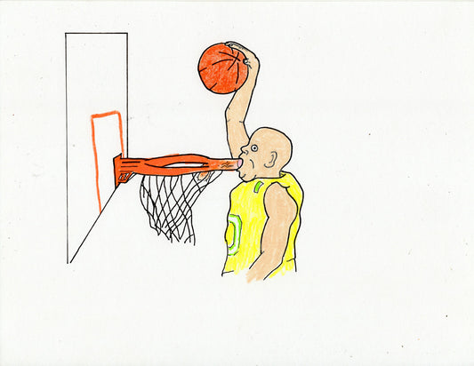 BASKETBALLS (2 ORIGINAL DRAWINGS)
