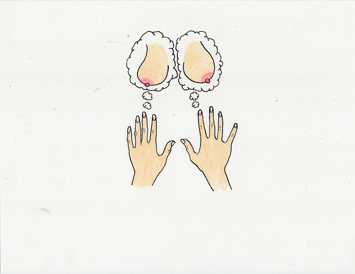 BOOBS THOUGHTS (2 ORIGINAL DRAWINGS)