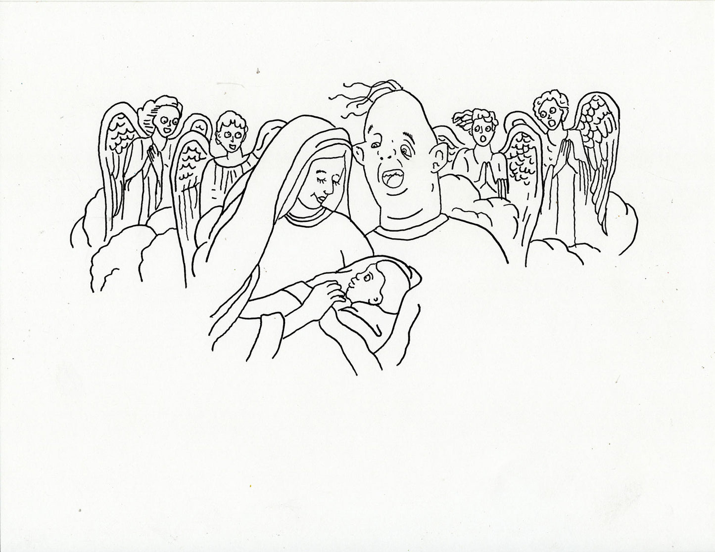 JESUS, MARY AND SLOTH