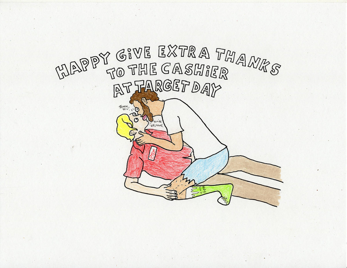 HAPPY GIVE EXTRA THANKS DAYS (2 DRAWINGS)