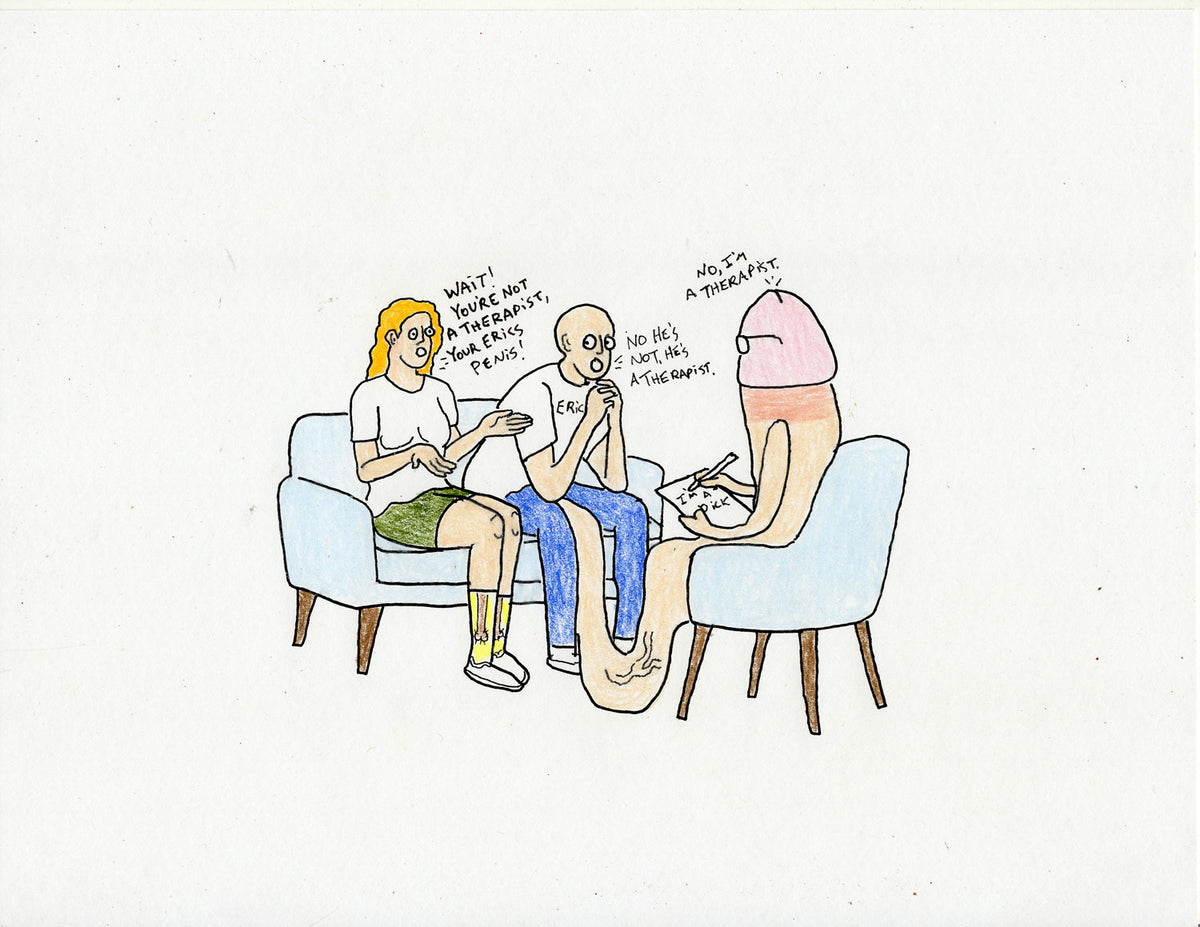THERAPY DICK (2 DRAWINGS)