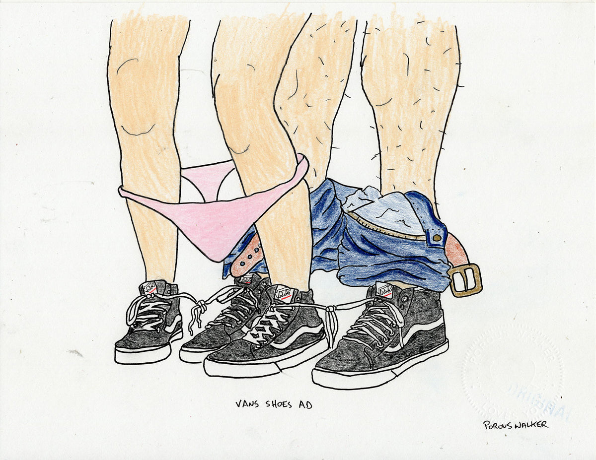 VANS SHOE ADS (2 ORIGINAL DRAWINGS)