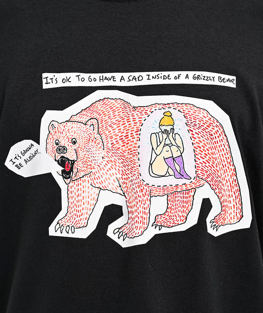 BIG SAD INSIDE A BEAR TEE (BLACK)