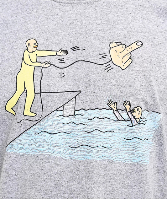 LIFE SAVER TEE (ATHLETIC GREY)