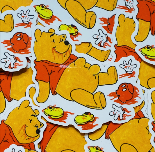 POOH ATE MICKEY PRINT SIGNED (11"x14")