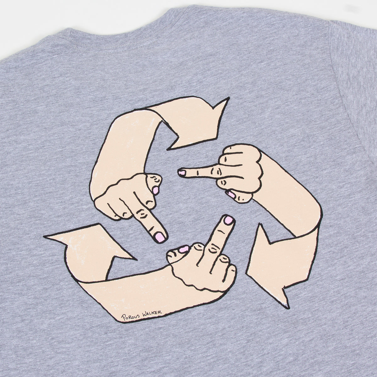 What Goes Around Tee (Heather Grey)