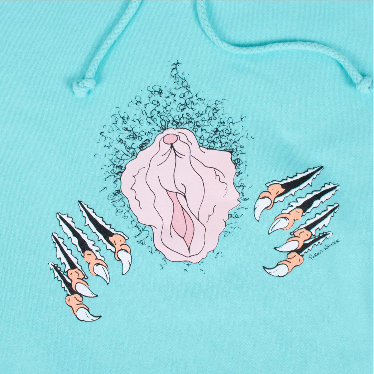 Roaring Vulva Hoodie (Mint)