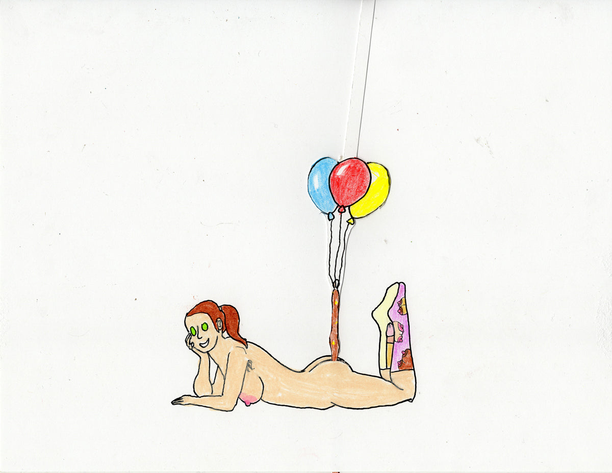 POOP BALLOONS ORIGINAL DRAWING (INTERACTIVE)