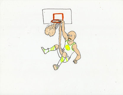 BASKETBALLS (2 ORIGINAL DRAWINGS)