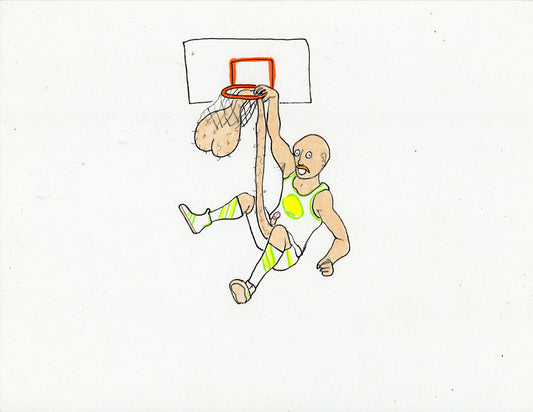 BASKETBALLS (2 ORIGINAL DRAWINGS)