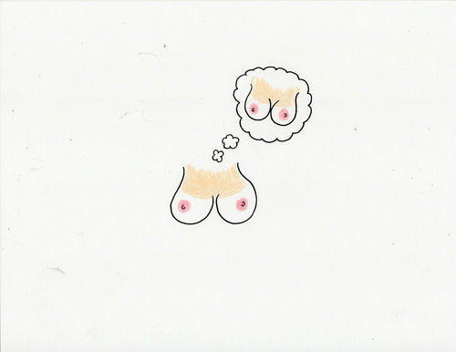 BOOBS THOUGHTS (2 ORIGINAL DRAWINGS)