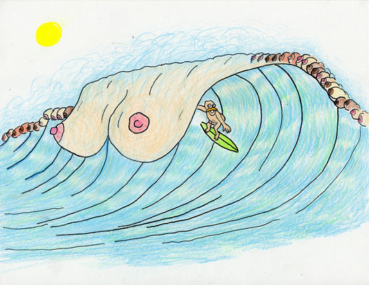 100 BOOB WAVE & BOOBTUBE (2 ORIGINAL DRAWINGS)