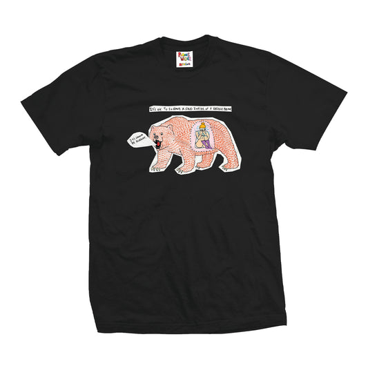 BIG SAD INSIDE A BEAR TEE (BLACK)