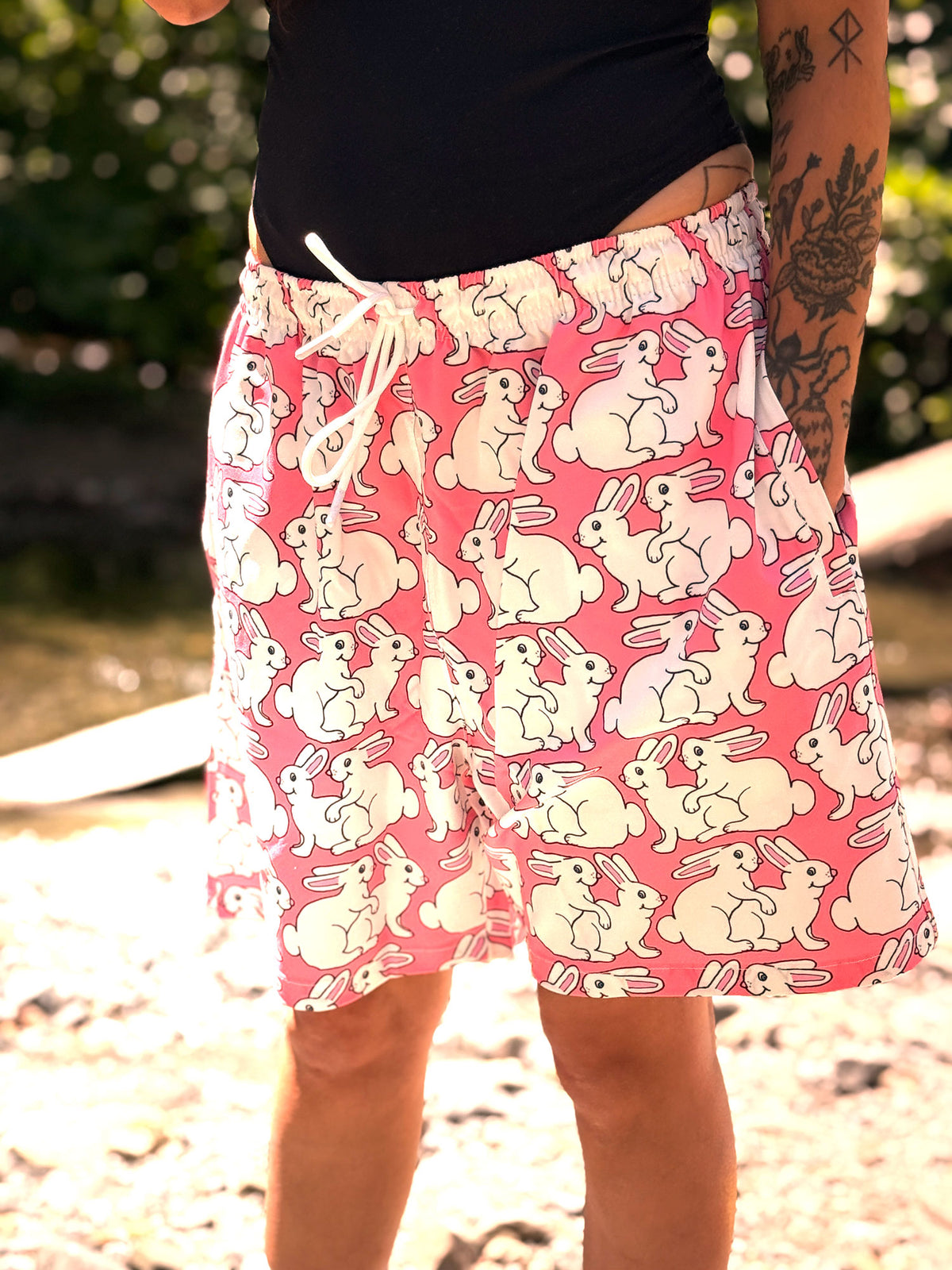 BUNNIES SHORTS (CORAL PINK)
