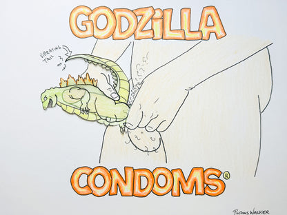 GODZILLA CONDOMS AD CONCEPT