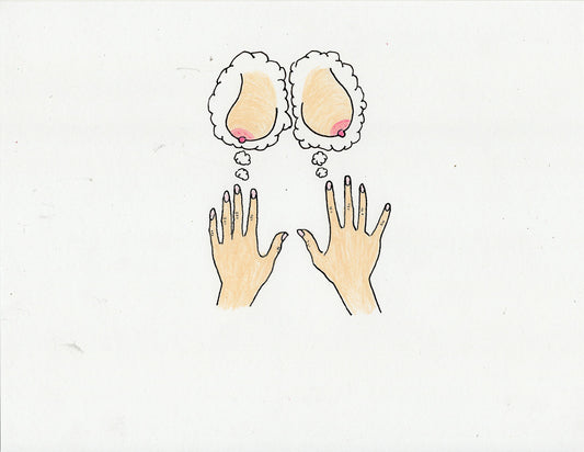 BOOBS THOUGHTS (2 ORIGINAL DRAWINGS)