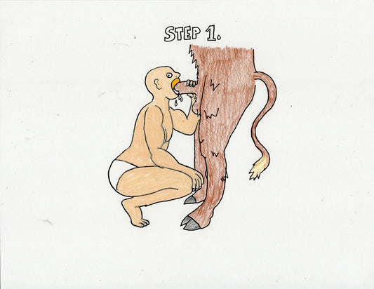 HOW TO TAME A MINOTAUR (2 ORIGINAL DRAWINGS)