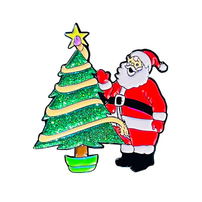 SANTA CLAUS WEINER PIN