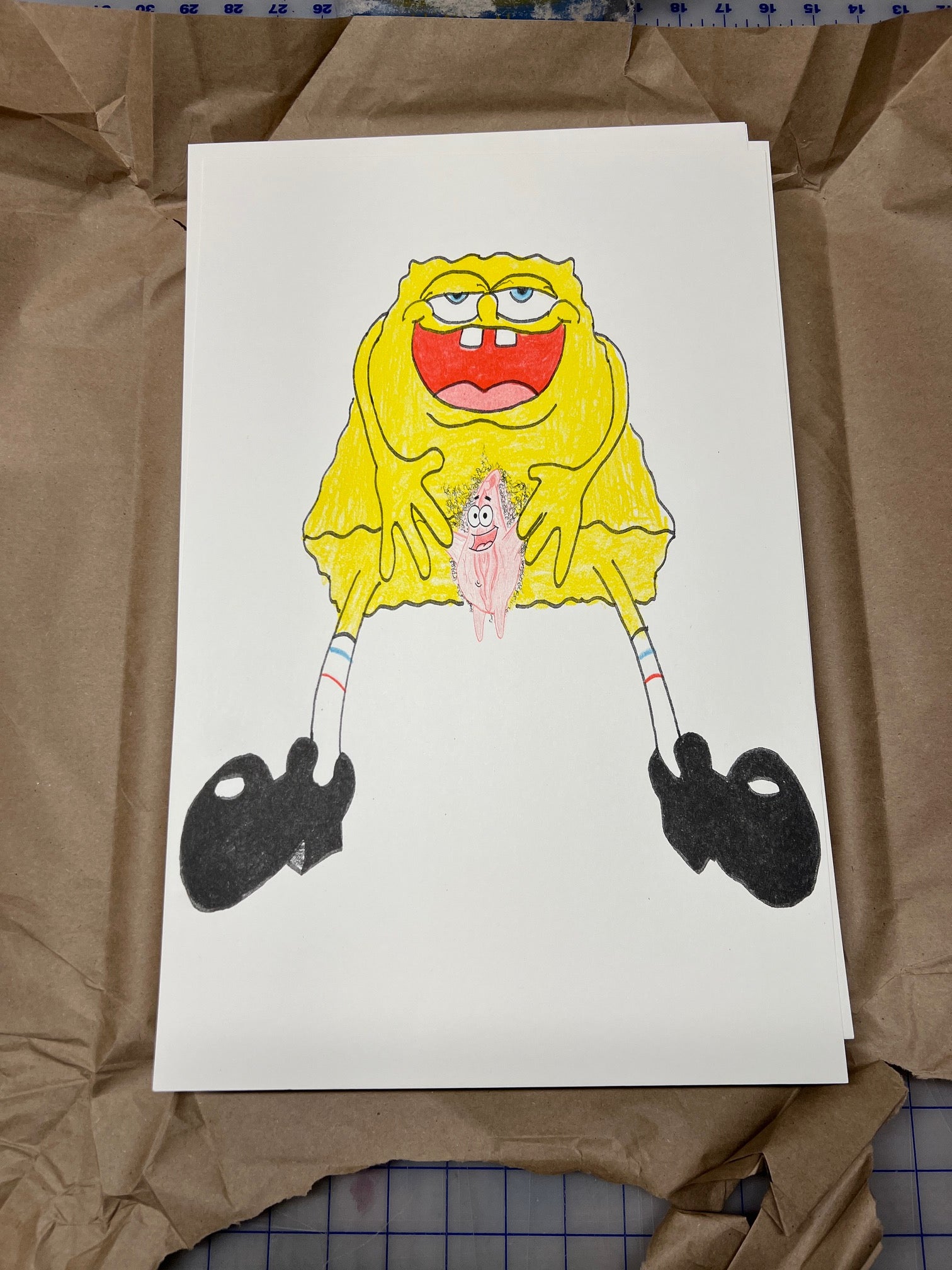 FREAKBOB 11 X17 PRINT POROUS WALKER freakbob-11-x17-print-porous-walker