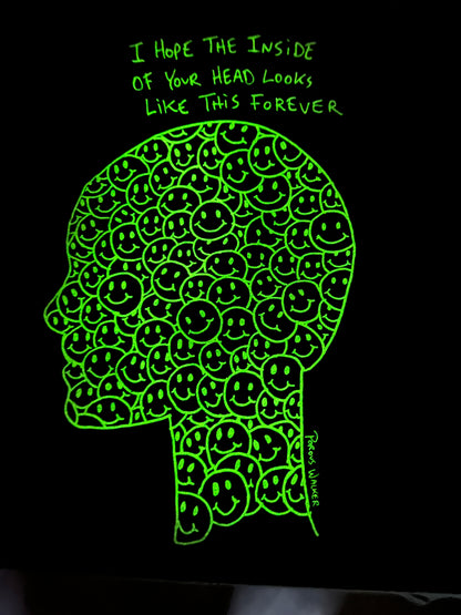 HAPPY FOREVER T GLOW IN THE DARK INK
