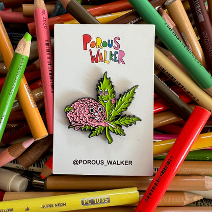BRAIN AND FRIEND PIN