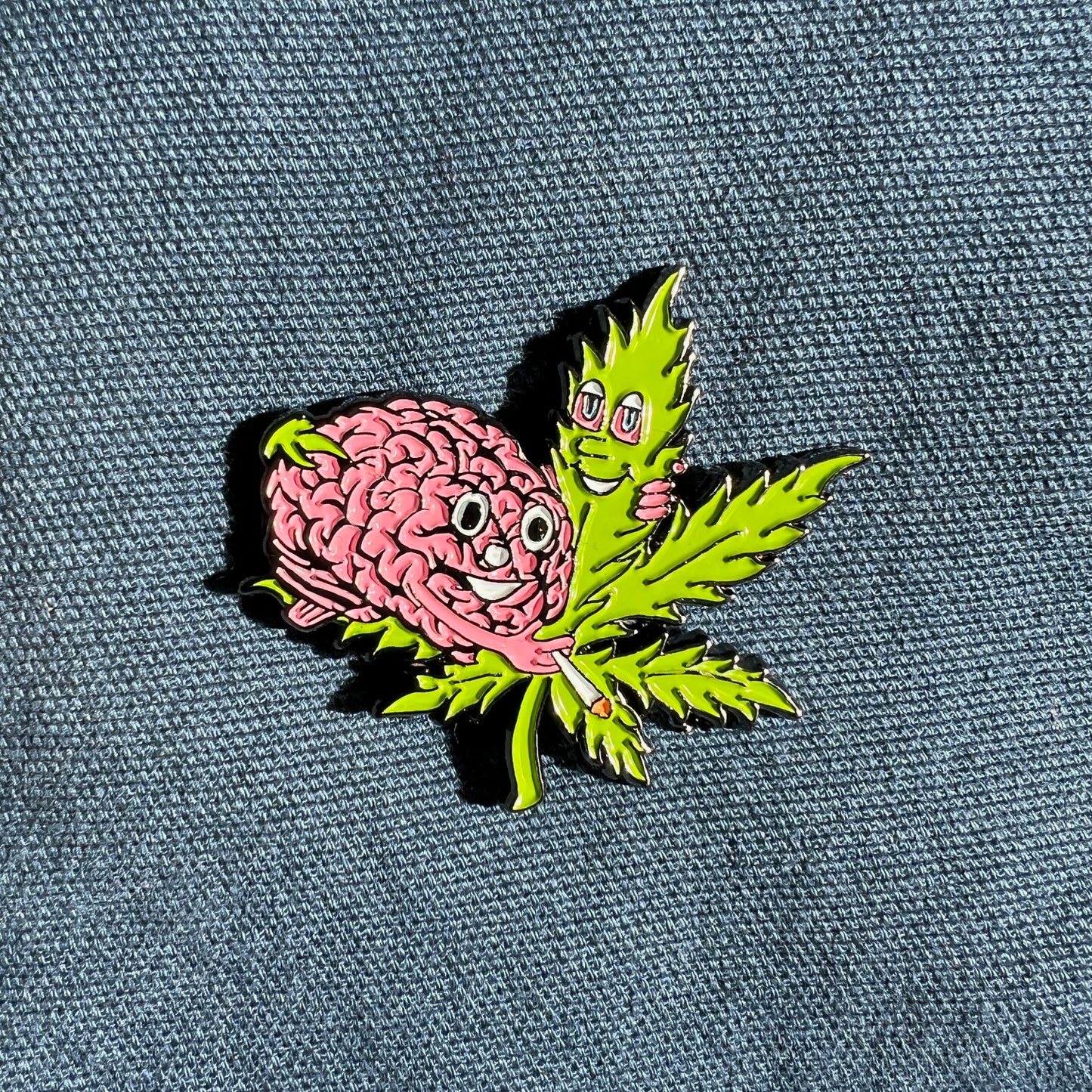 BRAIN AND FRIEND PIN