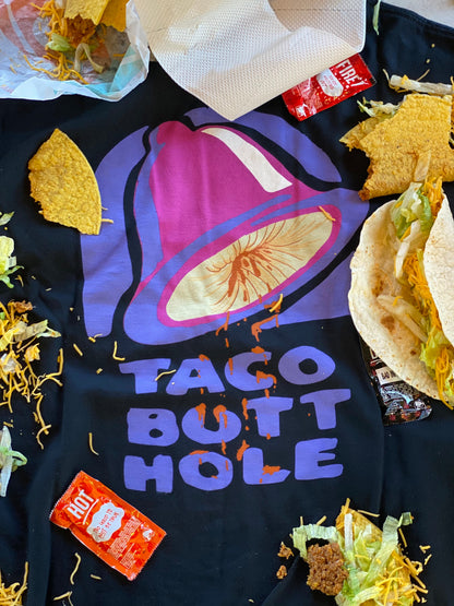 TACO BUTTHOLE TSHIRT (PURPLE)