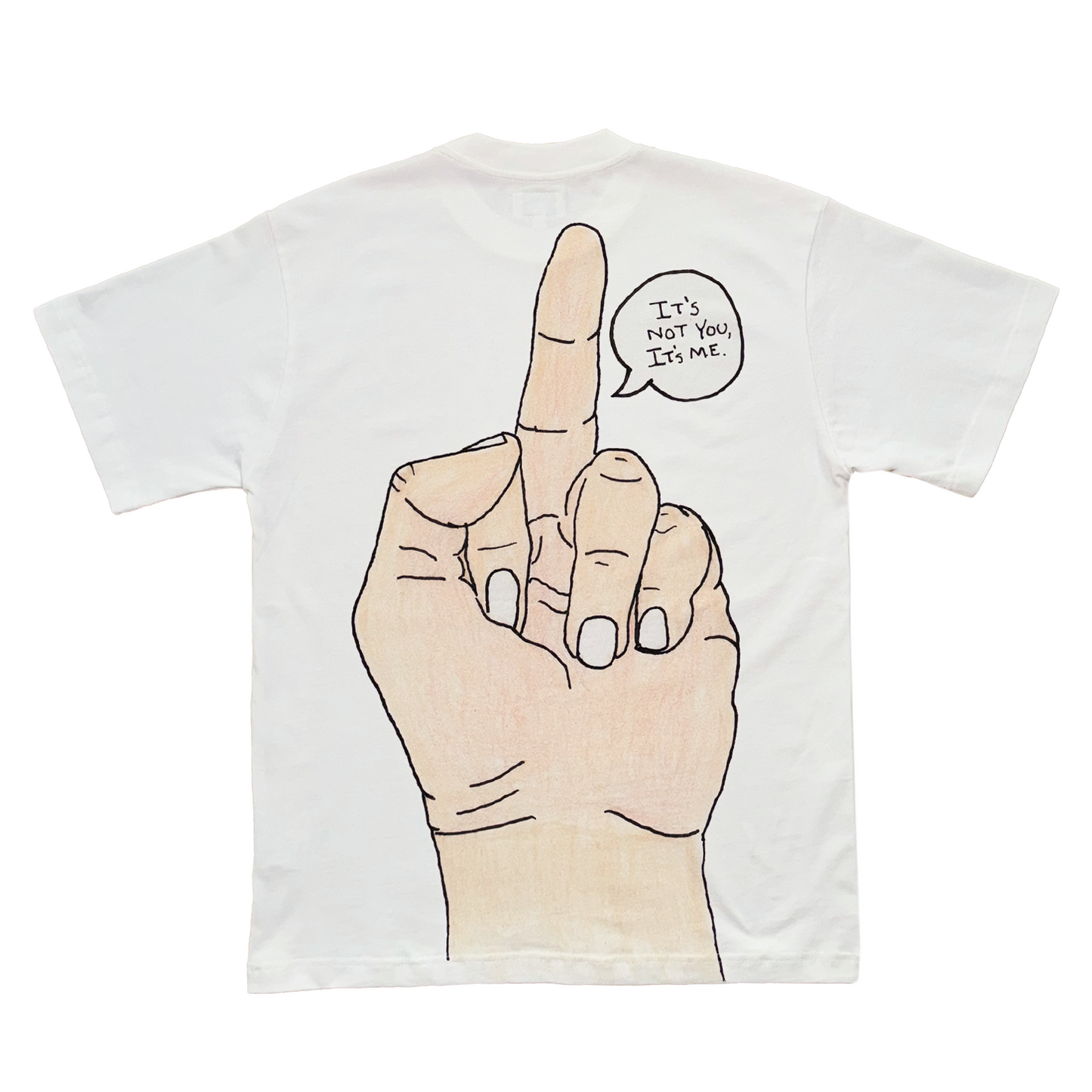 IT'S NOT YOU, IT'S ME SHIRT DOUBLE SIDED T(WHITE)