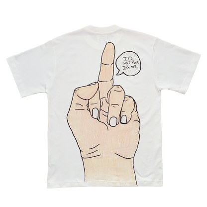 IT'S NOT YOU, IT'S ME SHIRT DOUBLE SIDED T(WHITE)