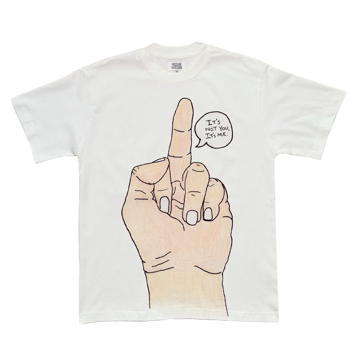 IT'S NOT YOU, IT'S ME SHIRT DOUBLE SIDED T(WHITE)