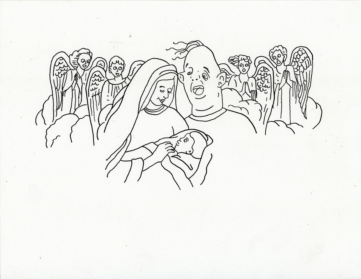 JESUS, MARY AND SLOTH