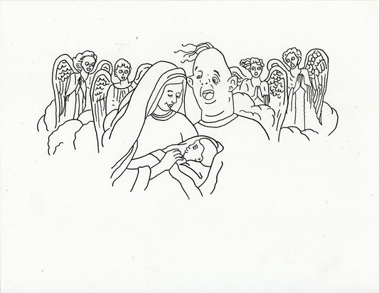 JESUS, MARY AND SLOTH