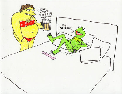 KERMITS DATING HISTORY (22 ORIGINAL DRAWINGS)