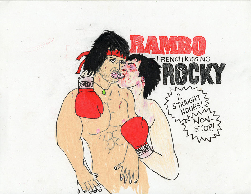 RAMBO KISSING ROCKY