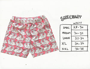 BUNNIES SHORTS (CORAL PINK)