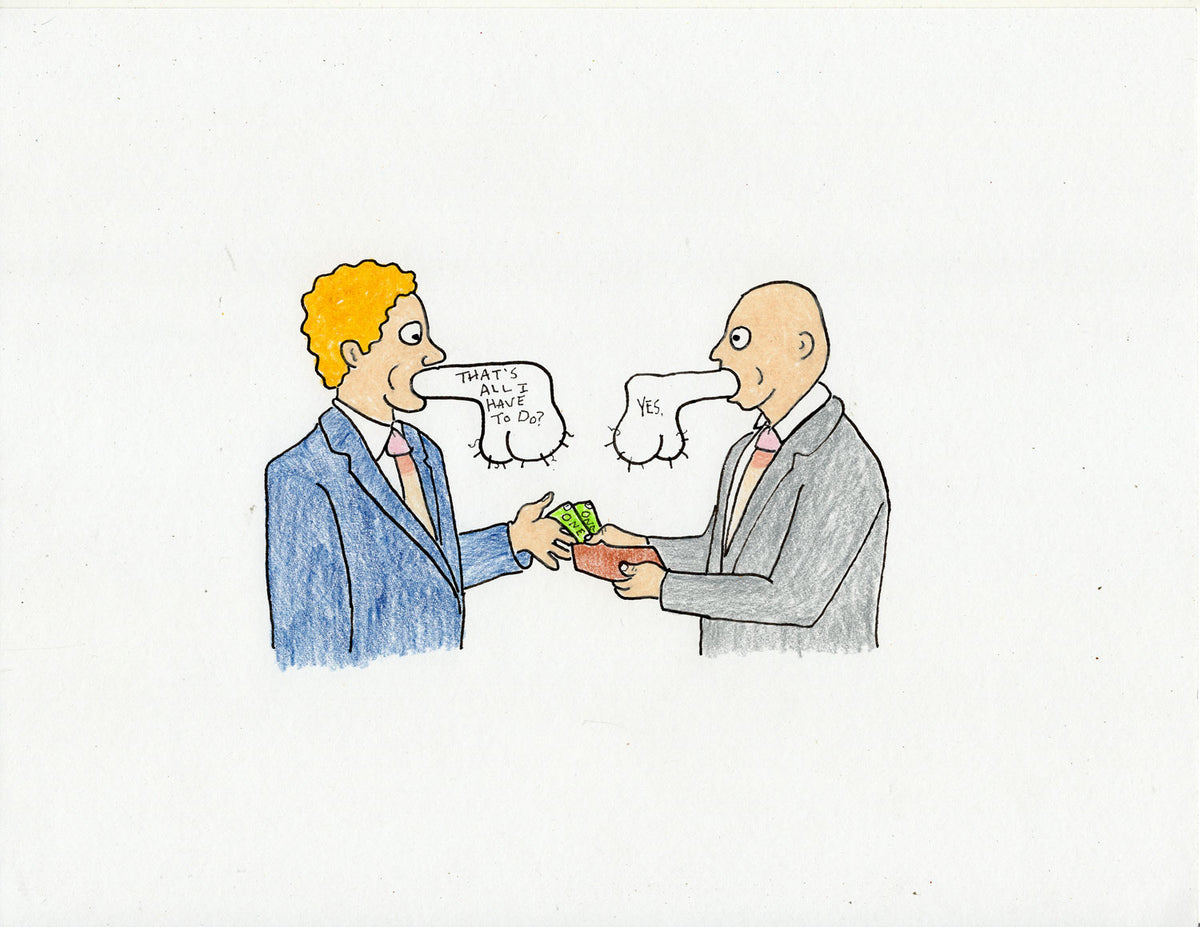 BUSINESS DUDES SPEECH BUBBLES (2 DRAWINGS)