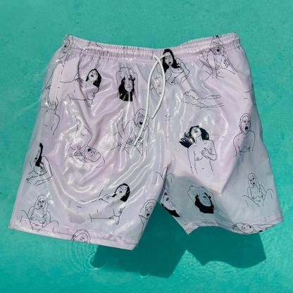 “O” SHORTS (LAVENDER)