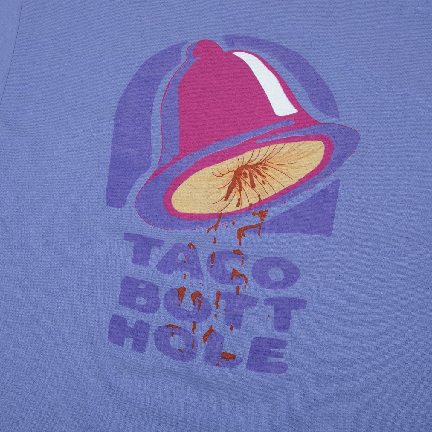 TACO BUTTHOLE TSHIRT (PURPLE)