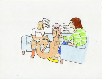 THERAPY DICK (2 DRAWINGS)