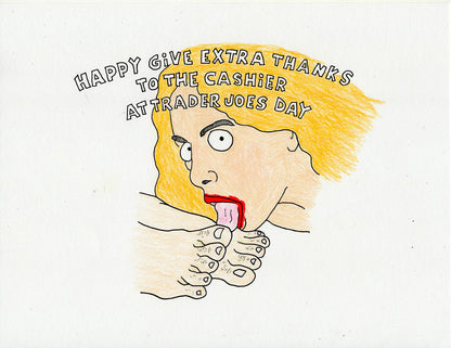 HAPPY GIVE EXTRA THANKS DAYS (2 DRAWINGS)