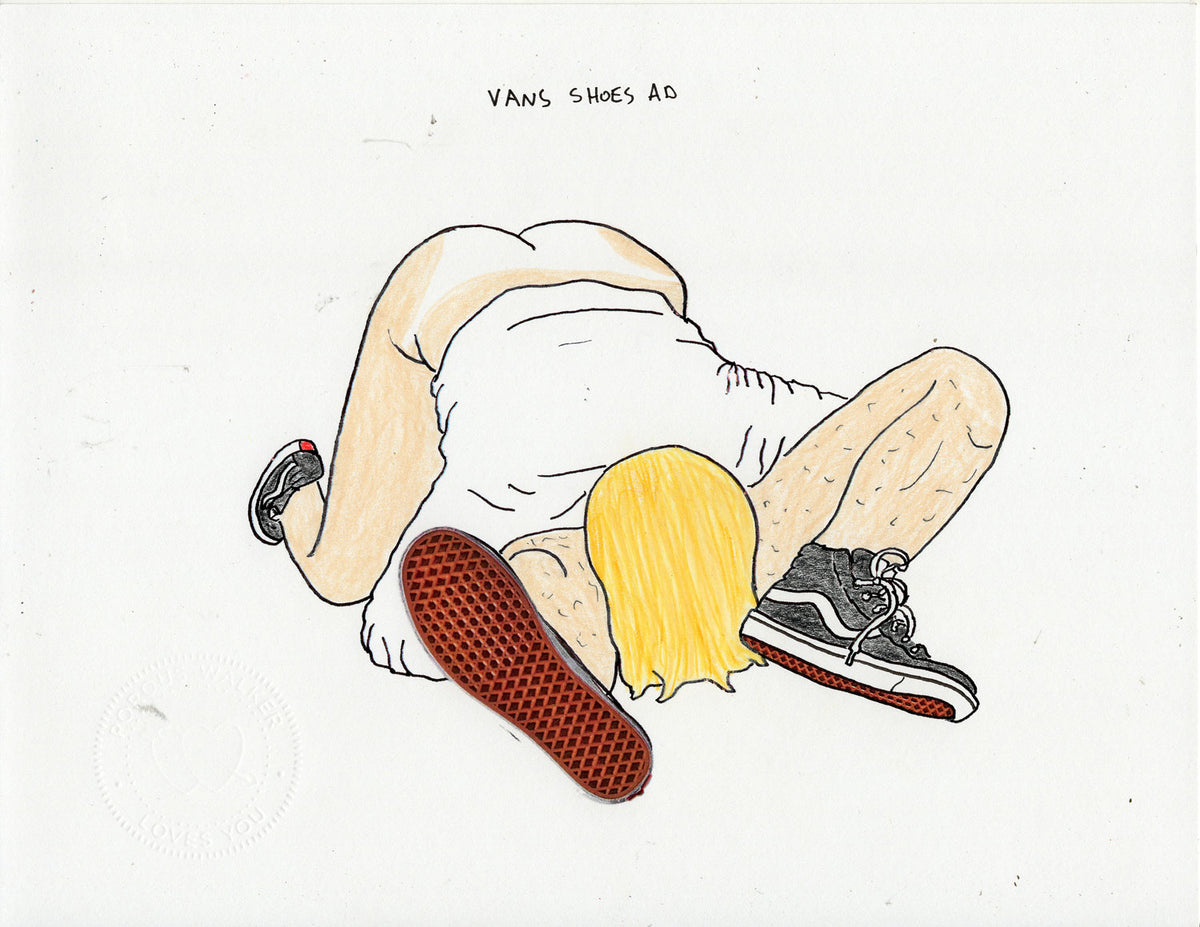 VANS SHOE ADS (2 ORIGINAL DRAWINGS)