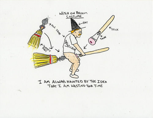 WITCH ON BROOM COSTUME PLANS