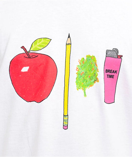 BREAK TIME TEE (WHITE)