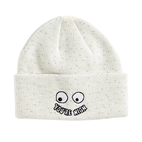 YOU'RE HIGH BEANIE (WHITE REFLECTIVE)