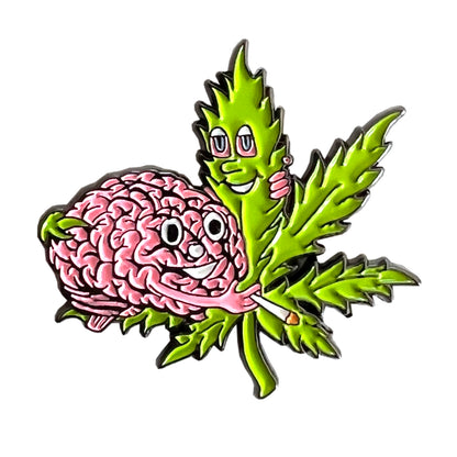 BRAIN AND FRIEND PIN