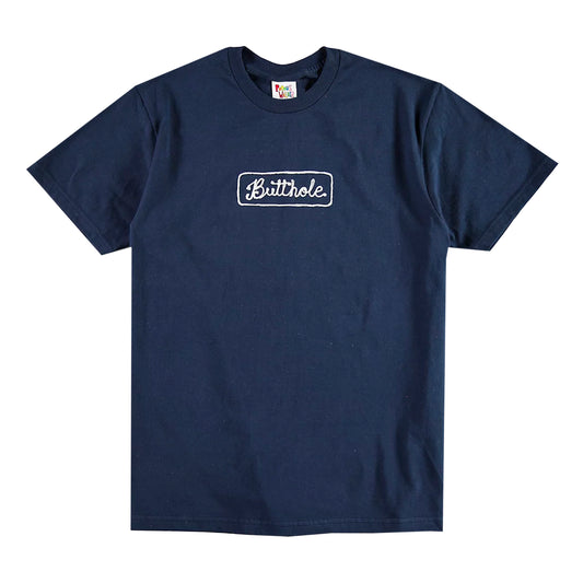 BUTTHOLE CHAINSTITCH TEE (NAVY)