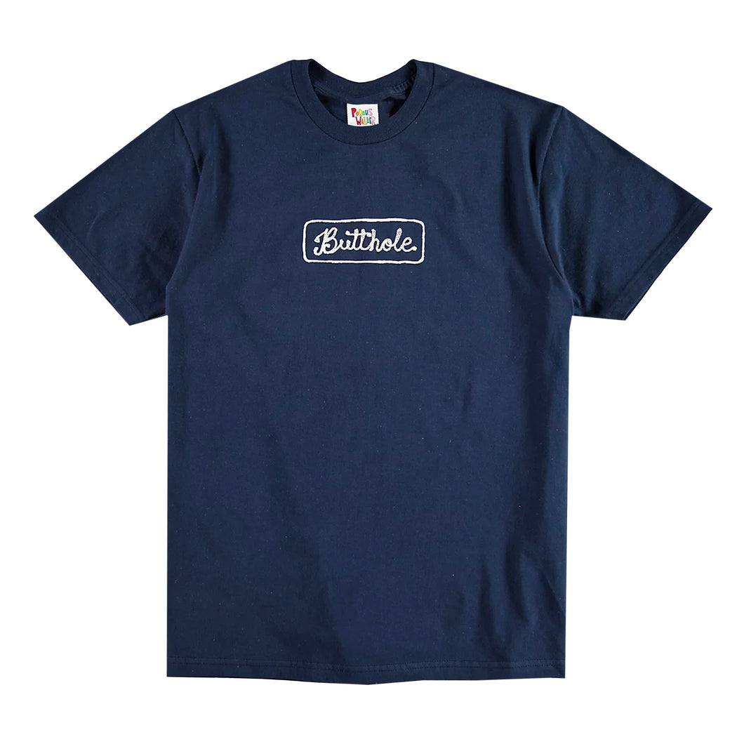 BUTTHOLE CHAINSTITCH TEE (NAVY)