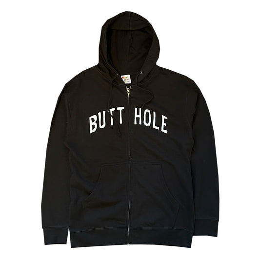BUTTHOLE Zip Hoodie (Black)