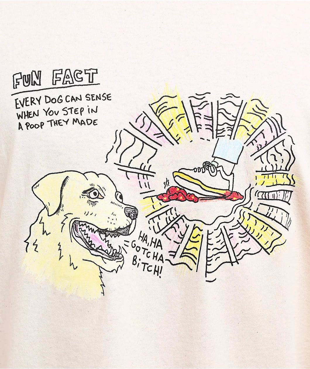FUN FACT TEE (NATURAL)
